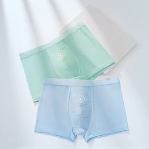 Men's Ice Silk Underpants Summer Graphene Ice Silk Underpants Men's Antibacterial <b>Boxers</b> Plus Size Men's <b>Boxers</b> - Product Image 1