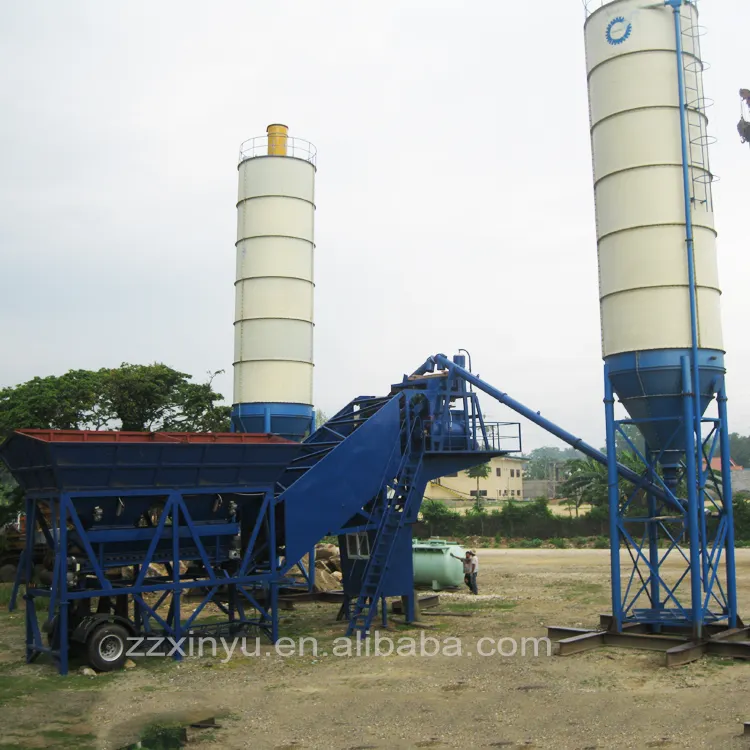 YHZS25 Fully Automatic Cheap 25m3/Hour Small Portable Concrete Mixing Plant Ready Mix Mobile Concrete Batching Plant