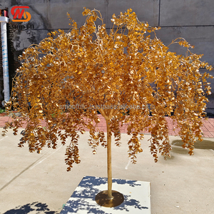 Árbol de Banyan Artificial Dorado Personalizado, de Tamaño a Medida, con Corona Completa de Hojas de Ficus, Árbol de los Deseos, Decoración para Bodas y Hoteles - Product Image 5