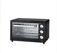Nouvel Arrivage Four Électrique 650W avec Grille Rotative, Minuteur et Contrôle de Température pour Pizza, Poulet, Gâteau, Pain – Usage Domestique