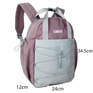 Unisex Light Gray Lightweight <b>Nylon</b> Normcore/Minimalist Characters Pattern Durable Portable Outdoor <b>Backpack</b> 20-37L Zipper - Product Image 3