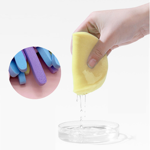 Dùng Một Lần Salon Vẻ Đẹp Trên Khuôn Mặt Sữa Rửa Mặt Miếng Bọt Biển Nền Tảng Make-up <span class=keywords><strong>Cotton</strong></span> Du Lịch Xách Tay Nén Sọc Bọt Biển - Product Image 4