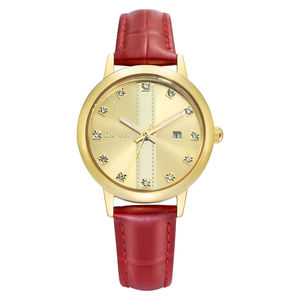 Montres de couple en cuir de luxe OEM unisexes, logo personnalisé en or, montres mécaniques en laiton - Product Image 3