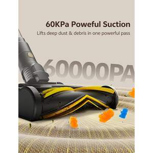 Aspiradora inalámbrica Ultenic de 600W, 60KPA, 65 minutos de duración de la batería con luz verde para limpieza del hogar - Product Image 6