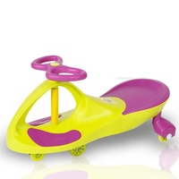 Voiture à bascule en plastique à piles pour enfants, best-seller, avec rotation à 360°, couleur bleue, certifiée EN71