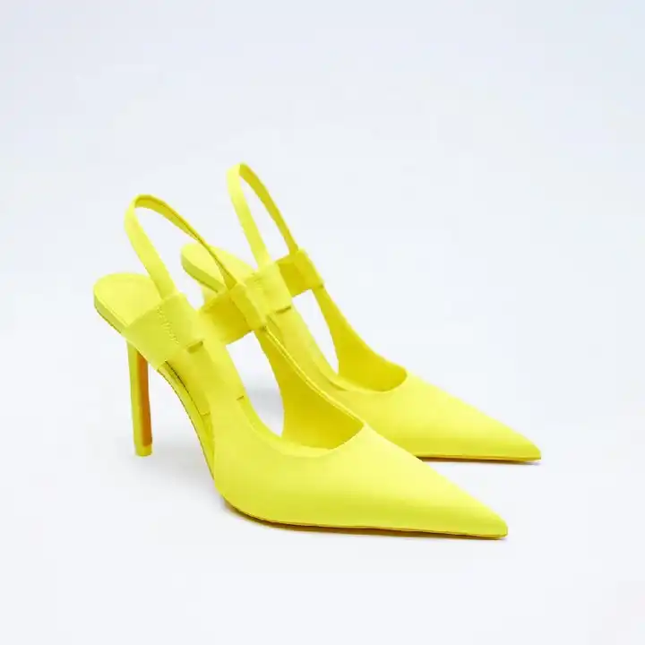 Vintage Fredericks of Hollywood 1980s/90s Bright Canary Yellow Stiletto  Heels 4 Inch Heels US Size 8M - Etsy Sweden