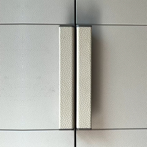 Leather Wrapped T-Shaped Cabinet Handle Color-Matched Embedded Pull for Wardrobe Drawer &amp; Cabinet <strong>Doors</strong> - Product Image 4