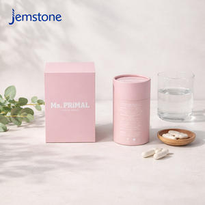 บรรจุภัณฑ์กล่องกระดาษคราฟท์ทรงกระบอกแบบกำหนดเอง เป็นมิตรกับสิ่งแวดล้อม สำหรับบรรจุยาเม็ด อาหารเสริม เจลสมุนไพร เกรดอาหาร - Product Image 4