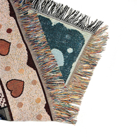 Couverture tissée de tapisserie de motif de dessin animé de trois petits ours de Offre Spéciale personnalisé avec la couverture vibrante d'art animal pour la décoration de chambre d'enfants