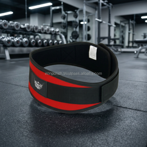 IRON PUNCH Wider Hook N Loop Neoprene <b>Weight</b> Lifting Belt 4 & 6 Inches Wide with Custom Logo for Power Bags - Product Image 2
