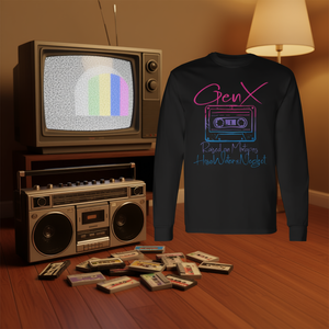 Camiseta retro de manga larga de la serie Gen X Raised On Mixtapes - Product Image 3