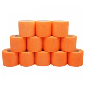 qualitätliche RTS orangefarbene wasserdichte selbstklebende zusammenhängende nicht gewebte bandagen
