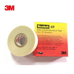 Cinta Eléctrica de Tela de Vidrio 3M 69 con Silicona Impermeable, Sin Impresión, Adhesivo Sensible a la Presión de una Sola Cara, Blanca - Product Image 5