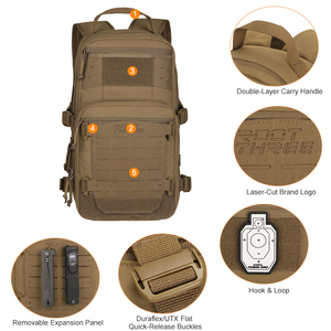 MASTTAC <span class=keywords><strong>Sac</strong></span> tactique extérieur 500D Nylon équitation cyclisme <span class=keywords><strong>randonnée</strong></span> MOLLE Camo étanche <span class=keywords><strong>petit</strong></span> <span class=keywords><strong>sac</strong></span> à dos tactique multifonctionnel - Product Image 5