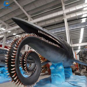 Ccaa72 Real Size Mechanische Simulatie Zee Dier Animatronic Helikopter Haai Model Voor Park - Product Image 2