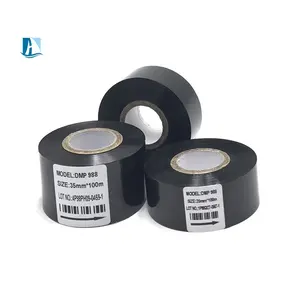 UNIONCODING Customized Size 25mm 30mm 35mm *100m Black Hot Date Stamping Ribbon Roll for coding machine