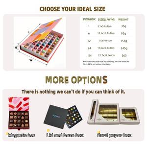 Boîte en forme de livre rigide vide en papier de luxe, aimantée, emballage personnalisé, boîte d'emballage <span class=keywords><strong>pour</strong></span> bonbons et <span class=keywords><strong>chocolats</strong></span> - Product Image 4