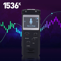 Dispositif d'enregistrement Audio numérique avec grand écran de 1.4 pouces, double Microphone, enregistrement stéréo, qualité 16 go, MP3