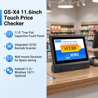 GSAN 11.6 pouces 1366*768 Android/win10 Vérificateur de prix système de point de vente Caisse enregistreuse à vendre