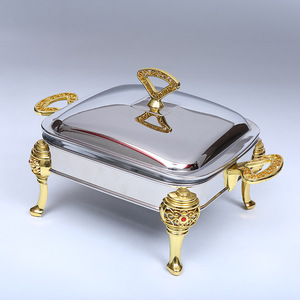 Four à poisson commercial en acier inoxydable, multifonctionnel, de haute qualité, cuisinière à alcool solide, hôtel, luxe, cuisinière à buffet en <span class=keywords><strong>pyrex</strong></span> - Product Image 3