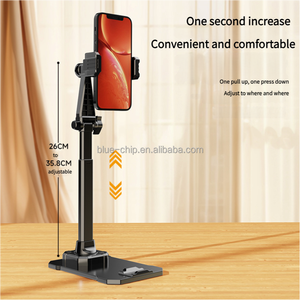 Phổ nhà máy tính để bàn kim loại điện thoại di động núi chủ <span class=keywords><strong>360</strong></span> độ xoay xoay có thể gập lại có thể điều chỉnh kẹp cho bảng bàn sử dụng - Product Image 4