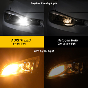 AUXITO LED <b>Bulb</b> 6000K <b>White</b>/4300K Amber Yellow Light DRL Turn Signal Lamp - Product Image 3