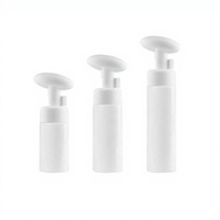 Bouteille en PET transparente blanche de 100 ml, 150 ml, 200 ml avec pompe à mousse rose, bouteille de nettoyant, emballage de bouteilles cosmétiques en plastique moussant