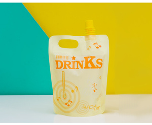 Chất lỏng uống nước trái cây trà cấp thực phẩm nước giải khát trung tâm Spout Pouch Túi tái sử dụng đứng lên túi nhựa - Product Image 3