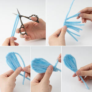 Fournitures d'artisanat éducatif, bâtonnets en peluche colorés, tiges torsadables pour les projets scolaires des enfants, <span class=keywords><strong>décoration</strong></span> créative - Product Image 4