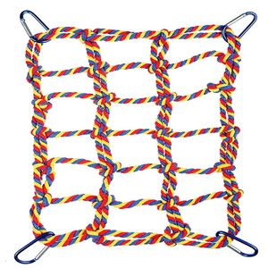 Hamac coloré tressé pour <span class=keywords><strong>perroquet</strong></span>, jouet d'escalade pour oiseaux - Product Image 3