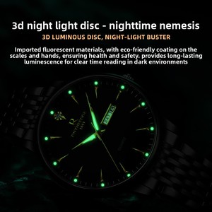 Reloj Minimalista para Hombre, Estilo Estudiantil, Esfera de 42 mm, Grosor de Caja de 10 mm, Acero Inoxidable, Resistente al Agua 30M, Movimiento de Cuarzo, Luminoso - Product Image 4