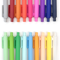 Stylos à bille en gel multicolores en plastique bon marché pour l'école, avec logo personnalisé imprimé OEM rétractable pour la papeterie