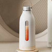 Draagbare elektrische sapcentrifuge blender met USB-aansluiting voor huishoudelijk en autogebruik, plastic, ijsvergruizer voor verse fruitsmoothies