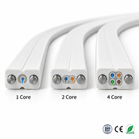 Kabel Serat Optik Indoor Tahan Tekuk UKCC GJXH G657A1 G657A2 untuk Akses FTTH