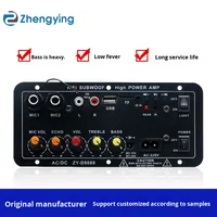 Zhengyin 9088 Métal 2.1 Canaux Home Karaoké Extérieur Voiture DIY Audio Subwoofer pour Carte d'Amplification