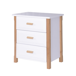 Tùy chỉnh hiện đại gỗ đầu giường Bàn Cạnh Giường ngủ với 3 ngăn kéo - Product Image 1