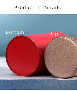 Embalaje de caja de lata redonda de metal personalizado utilizado en té, café, dulces y galletas y otras latas de alimentos con tapa - Product Image 4