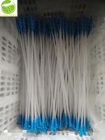 Tige de reproduction artificielle en silicone à tête spirale pour porcs |   Vas deferens multicolores avec embout de fixation