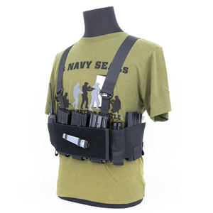 Outdoor 5.56 Mag Pouch Borst Vest Tool Radio Pouch Jacht Rd Micro Tactische Borst <span class=keywords><strong>Rig</strong></span> Voor Mannen - Product Image 5