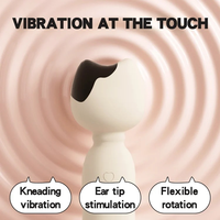 Vibrateur en forme de chat à succion, 6 niveaux de succion, 9 modes de vibration, silicone, 68x55.5x157mm, lumière ambiante, OEM ODM, masseur en gros