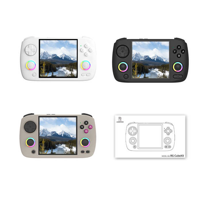 ANBERNIC RG Cubexx rétro Console de jeu portable 3.95 IPS 720*720 écran Linux 64bit prise en charge WiFi Bluetooth Streaming jeux vidéo ANBERNIC RG Cubexx rétro Console de jeu portable 3.95 IPS 720*720 écran Linux 64bit prise en charge WiFi Bluetooth Streaming jeux vidéo