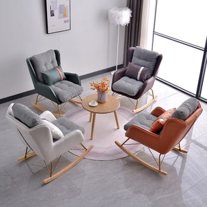 Sillón Reclinable de Diseño Moderno y Alta Calidad para Sala de Estar o Dormitorio, Sillón con Taburete - Product Image 6