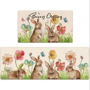 <span class=keywords><strong>Tapis</strong></span> <span class=keywords><strong>de</strong></span> <span class=keywords><strong>cuisine</strong></span> antidérapant et imperméable à motif lapin <span class=keywords><strong>de</strong></span> Pâques, idéal pour salle <span class=keywords><strong>de</strong></span> bain, porte et décoration intérieure - Vente en gros - Product Image 6