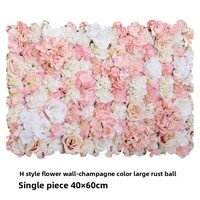 Mur de fleurs artificielles pour séances photo, boutiques tendance, décoration de mariage, arrangement de fausses roses et plantes vertes, fond d'image mural