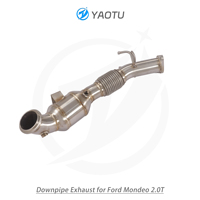Downpipe Baja Tahan Karat YT dengan Katalis Tiga Arah Cocok untuk Ford Mondeo 2.0T