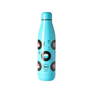 Bouteille isotherme Quy Cup Zero 500 ml avec motif vinyle et design musical - Product Image 1