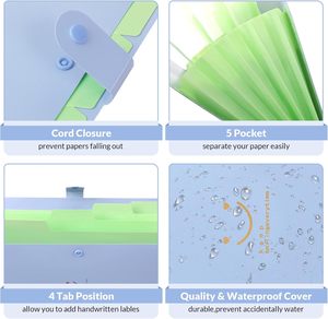 <span class=keywords><strong>Carpeta</strong></span> Archivadora Expandible de Papel A4 SKYDUE, Organizador de Documentos Tipo Acordeón (Morado) Hecho en China - Product Image 4