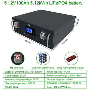 Shenzhen Original 100ah DIY 12V 24v 48V Energy Storage Battery Lithium Ion Batteries LiFePo4 Battery 3.2V LiFePo4 100Ah