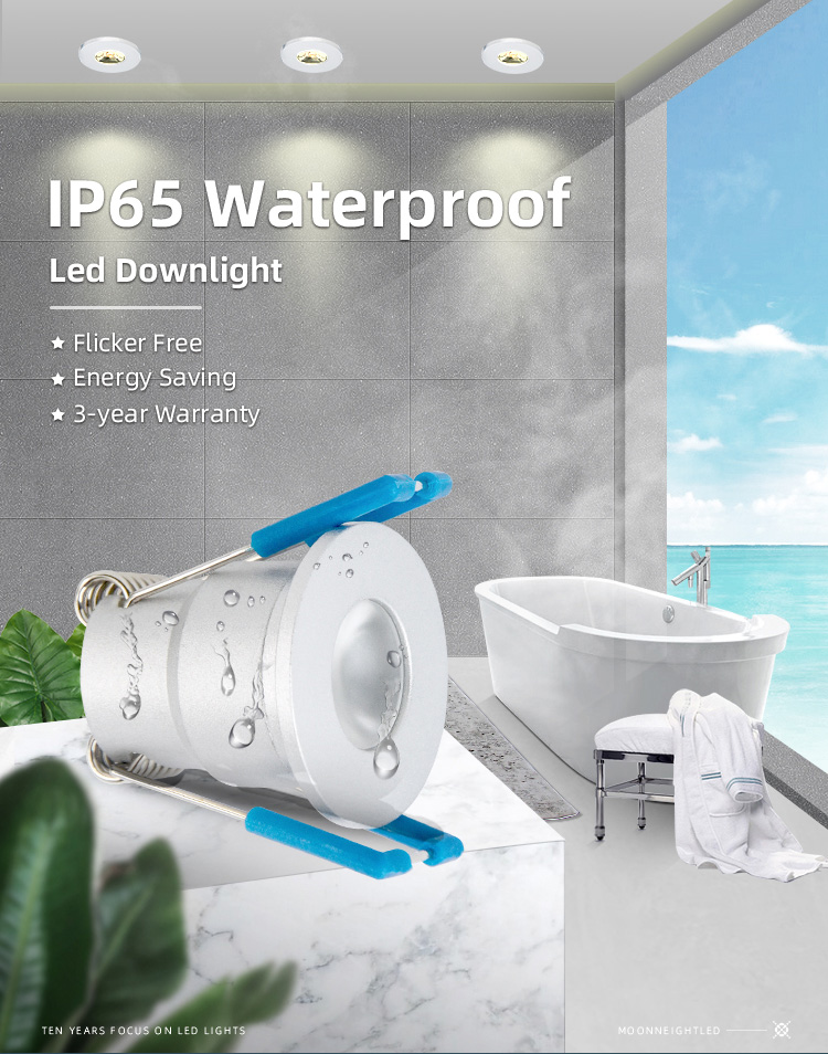 Australian Standard Ip65 Led Downlights Waterproof Housing Recessed Light Crystal Spotlight 12v Mini Spot Led Downlight