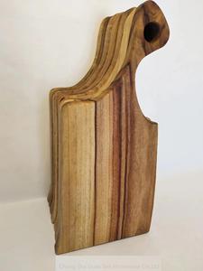 <span class=keywords><strong>Planche</strong></span> à découper ronde en bois de camphre avec poignée LOGO personnalisé - Product Image 3